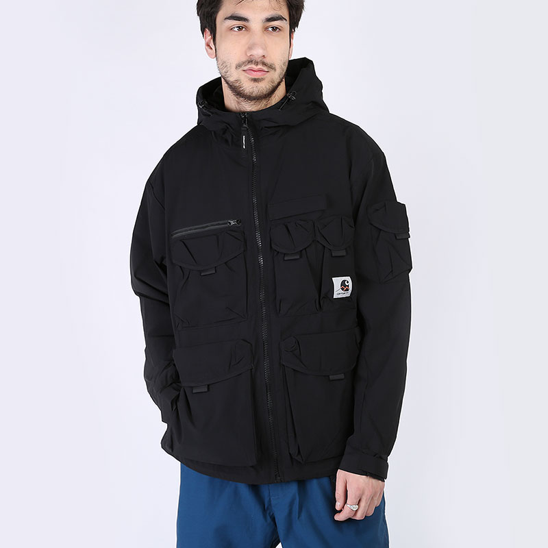мужская черная куртка Carhartt WIP Hayes Jacket I027505-black - цена, описание, фото 1